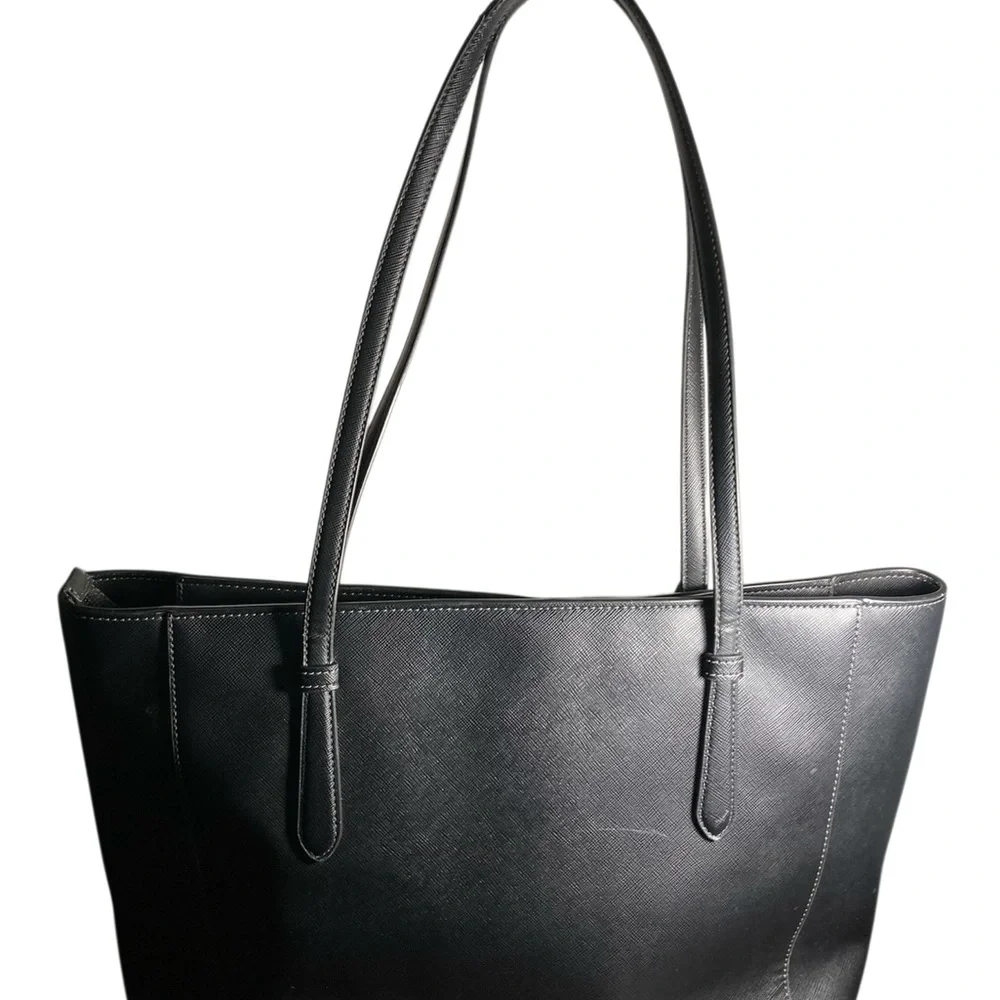 Kate Spade New York Schuyler Black Leather Tote Bag